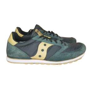 Saucony Mens Jazz Low Pro Green Tan Sz 14